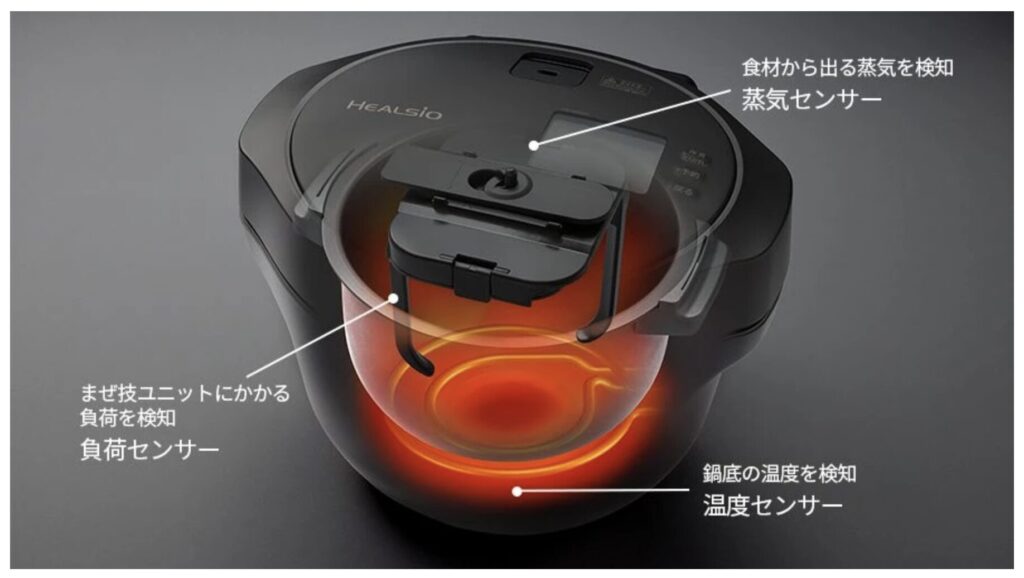 ヘルシオホットクックのセンサー制御について説明