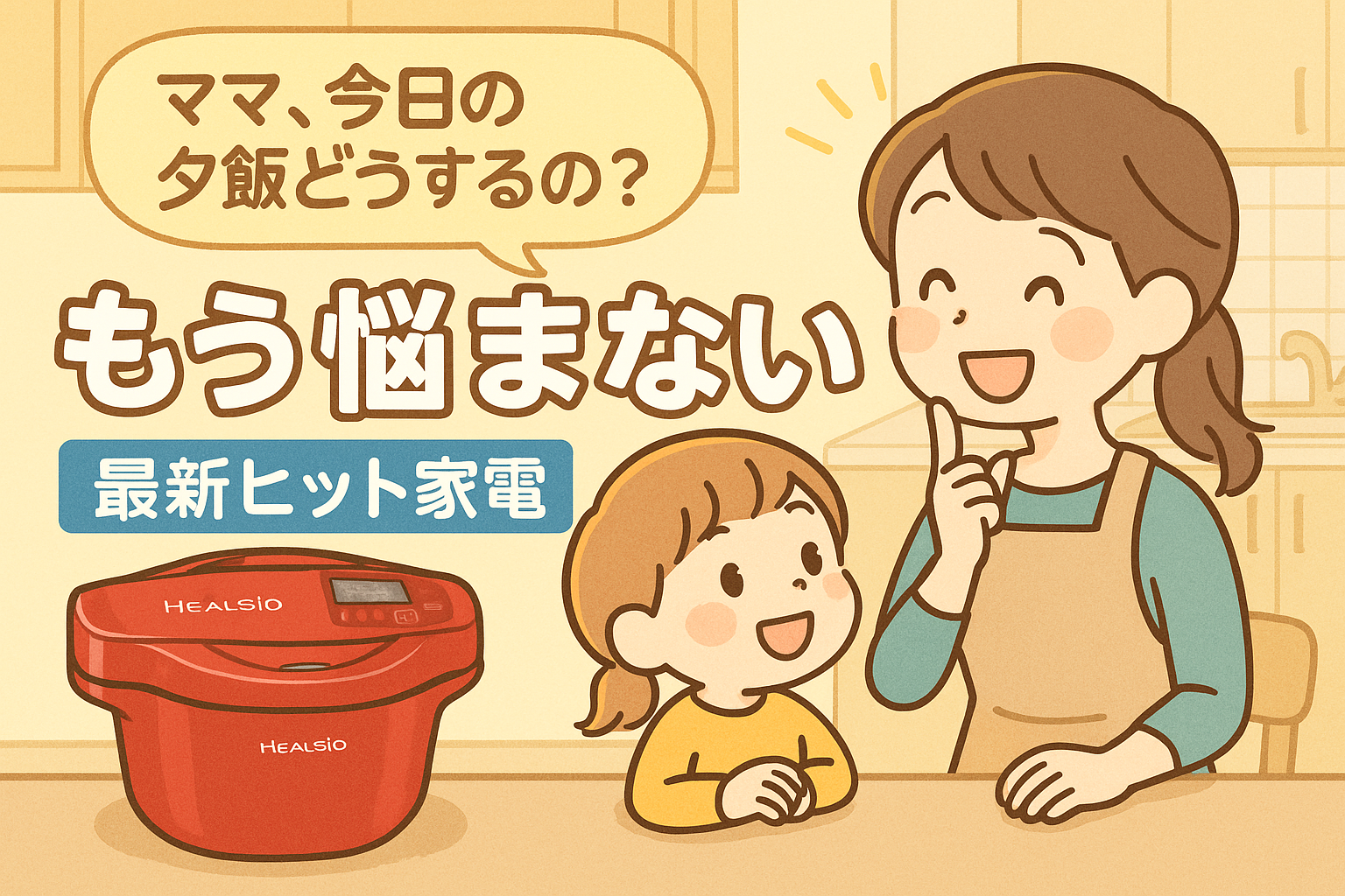 時短家電ホットクックを使った共働き子育て家庭の時産生活