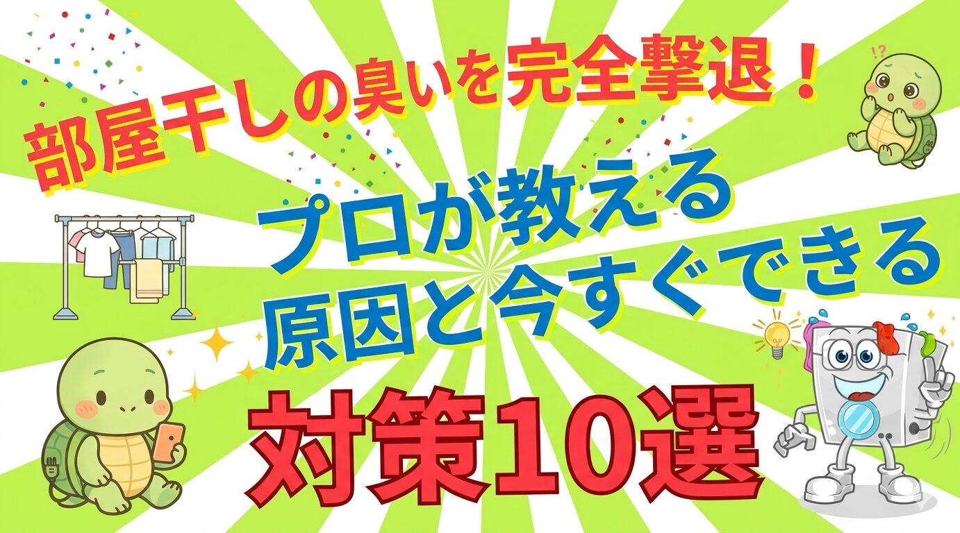 部屋干しの臭いを完全撃退！プロが教える原因と今すぐできる対策10選